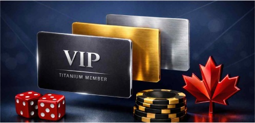 VIP Membership Plan with Titanium, Gold, and Silver VIP Cards at Casino